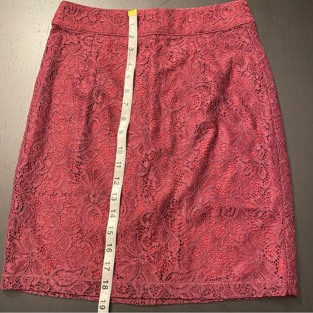 SugarLips Red Lace Mini Pencil Skirt Women’s Size S - Picture 5 of 5